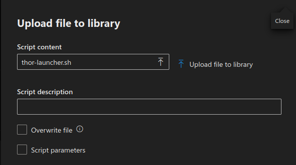 Upload THOR Seed